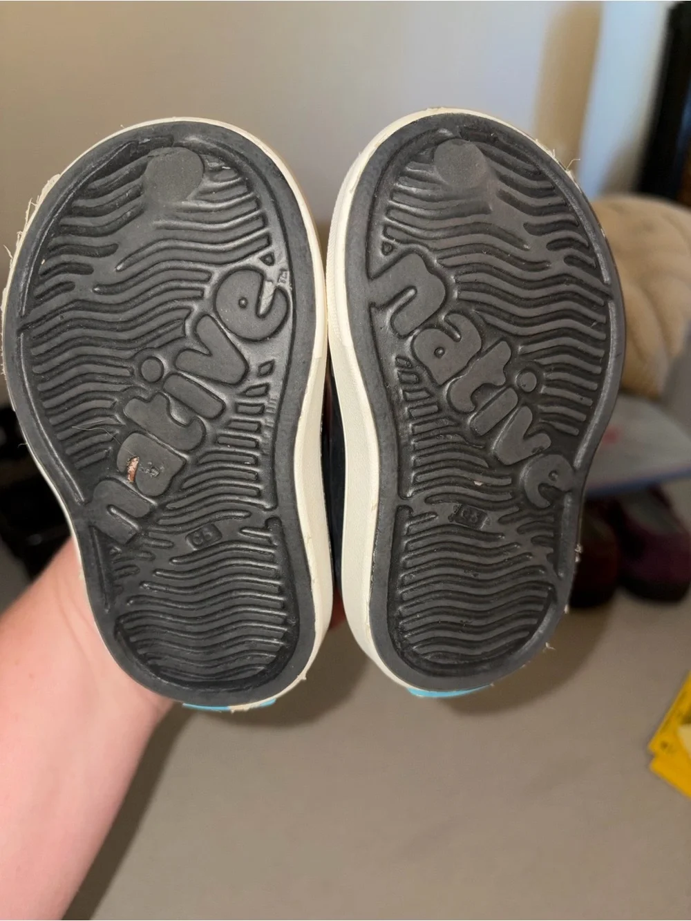 Native Shoes Kids Black Clogs- Size 5